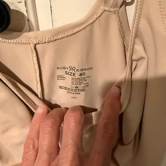 Ruby Ribbon Beige Everyday Shape Cami - Picture 3 of 4